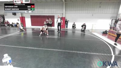 49 lbs 3rd Place - Odysseus Cain, Morrison Takedown Club vs Robert Simpson, Tonkawa Takedown Club