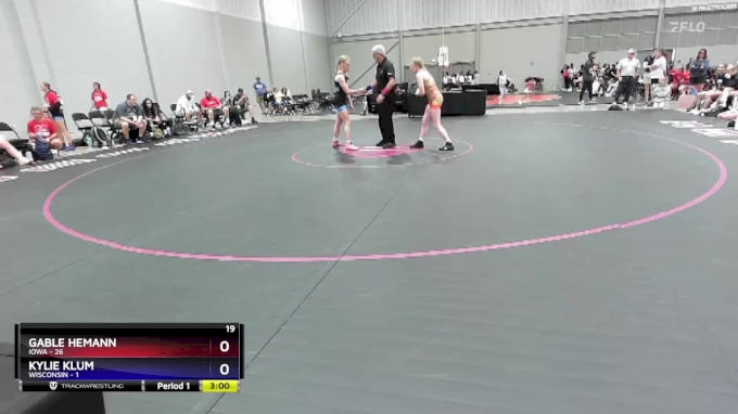 110 lbs 2nd Place Match (16 Team) - Gable Hemann, Iowa vs Kylie Klum ...