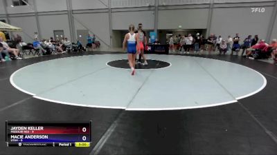 110 lbs Placement Matches (8 Team) - Jayden Keller, Missouri Red vs Macie Anderson, Utah