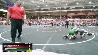 64 lbs 1st Place Match - Jackson Stanfield, Team Lightning vs Logan Provines, Carroll