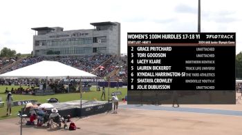 Youth Girls' 100m Hurdles, Semi-Finals 9 - Age 17-18