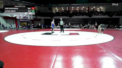 126 lbs Quarterfinals (8 Team) - Ayden Smith, GUTHRIE vs KAM HUTCHISON, MCALESTER