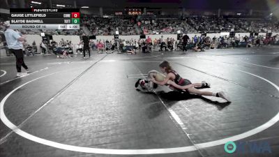 58 lbs Round Of 16 - Gauge Littlefield, Coweta Tiger Wrestling vs Slayde Bagwell, Tuttle Wrestling