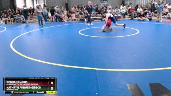 135 lbs Quarterfinal - Reghan Harris, Alaska Battle Cats Wrestling Club vs Kathryn Ambute-Gibson, Washington