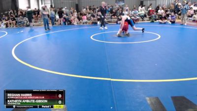 135 lbs Quarterfinal - Reghan Harris, Alaska Battle Cats Wrestling Club vs Kathryn Ambute-Gibson, Washington