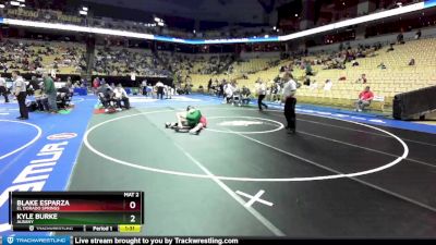 165 Class 1 lbs Champ. Round 1 - Blake Esparza, El Dorado Springs vs Kyle Burke, Albany