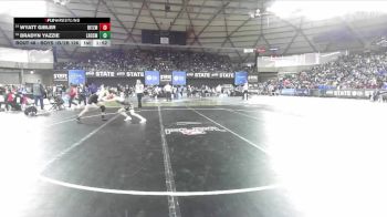 Boys 1B/2B 126 Champ. Round 1 - Bradyn Yazzie, Lake Roosevelt vs Wyatt Gibler, Lind-Ritzville