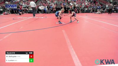 43 lbs Round Of 16 - Myles Bathgate, Clearwater Youth Wrestling Club vs Eagan Luxton, Bartlesville Wrestling Club