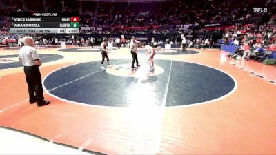 3A 126 lbs Cons. Semi - Aidan Durell, Plainfield (North) vs Vince Jasinski, Fox Lake (Grant)