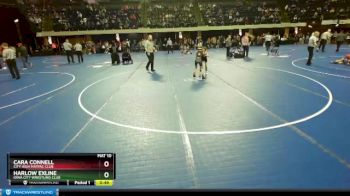 71 lbs 5th Place Match - Harlow Exline, Iowa City Wrestling Club vs Cara Connell, City High MatPac Club