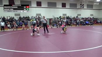 98-103 lbs 1st Place Match - Graceyn Fangman, Center Point-Urbana Girls vs Natalie Then, Western Dubuque Girls