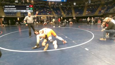 160 lbs Semifinal - Cole Golden, Lackawanna Trail vs Logan Berner, North Allegheny