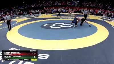 D2-150 lbs Semifinal - Brody Saccoccia, Steubenville vs Mitchell Younger, Watterson