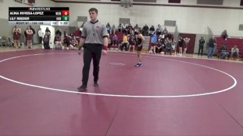 145-146 lbs 1st Place Match - Alina Riviera-Lopez, West Delaware Girls vs Lily Reeder, Independence Girls