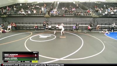 218 lbs Champ. Round 3 - Wade Hopkin, Riverton High School vs Bret Morrow, Mountain Ridge