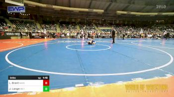 64 lbs Semifinal - Liam Brent, Massa's Maniacs vs Jack Lange, Sebolt Wrestling Academy