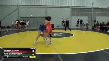 138 lbs Semis & 1st Wrestleback (8 Team) - Desiree Vazquez, California vs Cloe Charlesworth, Virginia