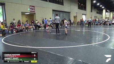 70 lbs Round 3 (6 Team) - Garrett Raley, The Untouchables Black vs Charlie Masters, Patriot WC Blue