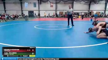 184 lbs Champ. Round 1 - Cael Mclaren, Cornell College vs Seamus Poynton, Wartburg