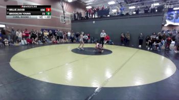 73 lbs Cons. Round 1 - Brooklyn Young, Small Town Grims vs Millie Jacob, Kimberly Bulldog Wrestling Club