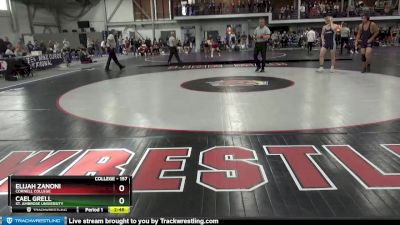 157 lbs Cons. Round 1 - Elijah Zanoni, Cornell College vs Cael Grell, St. Ambrose University
