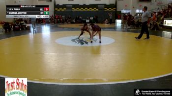 120 lbs Quarterfinal - Lily Shah, Hillsborough vs Quiana Lentini, Rutgers Prep School