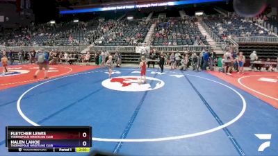 63 lbs Cons. Round 3 - Fletcher Lewis, Thermopolis Wrestling Club vs Halen Lahoe, Thermopolis Wrestling Club