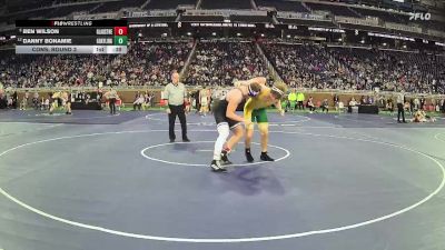 D3-215 lbs Cons. Round 3 - Ben Wilson, Gladstone HS vs Danny Bonamie, Grayling HS