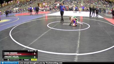 53 lbs Quarterfinal - Sonic Mendez, Rock Of Redmond Wrestling vs Vincent Welsh, Klamath Basin Warriors