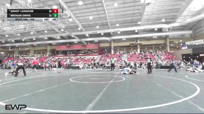 105 lbs Semifinal - Grady Langham, Honey Badger vs Brogan Dirks, Scott City