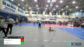 49 lbs Round Of 16 - Ben Bostian, Springdale Youth Wrestling Club vs Everett Able, Honey Badgers Wrestling Club