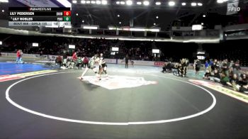 Girls 125 lbs Cons. Semi - Lily Pedersen, Enumclaw (Girls) vs Lily Robles, Peninsula (Girls)