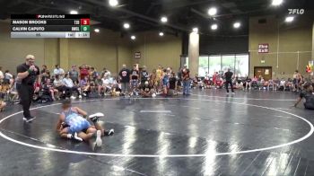 95 lbs Round 3 (6 Team) - Mason Brooks, Tasmanian Devils vs Calvin Caputo, Rabbit WC