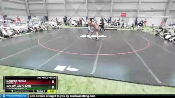 195 lbs 2nd Place Match (8 Team) - Gabino Perez, Illinois vs Kourtlan Oliver, Team Michigan Blue