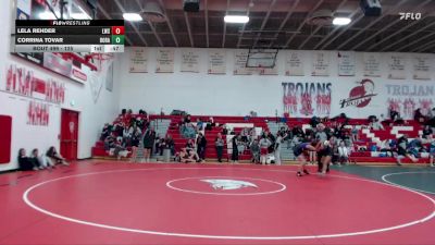 125 lbs Cons. Round 5 - Corrina Tovar, Borah vs Lela Rehder, Lewiston