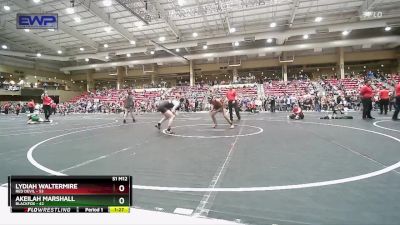 115 lbs Quarterfinal - Lydiah Waltermire, Red Devil vs Akeilah Marshall, Blackfox