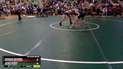 144 lbs 1st Place Match - Jackson Grandel, Delaware Military Academy vs James Buggy, Archmere Academy