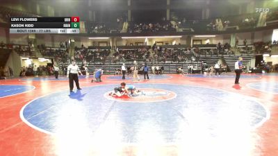77 lbs Consolation - Levi Flowers, Grindhouse Wrestling vs Kason Kidd, Roundtree Wrestling Academy