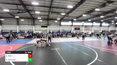 144 lbs Consolation - Sammy Mills, Thundercats WC vs Keegan Espinoza, AZ Heat WC