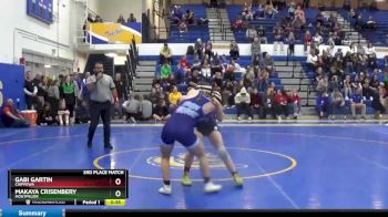 115 lbs 3rd Place Match - Makaya Crisenbery, MONTPELIER vs Gabi Gartin, CHIPPEWA