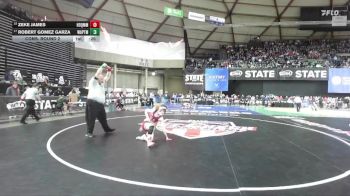 Boys 1A 126 lbs Cons. Round 2 - Zeke James, Hoquiam vs Robert Gomez Garza, Wapato