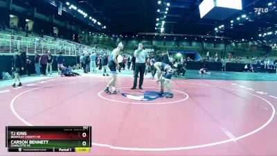 157 lbs Cons. Round 2 - TJ King, Brantley County HS vs Carson Bennett, Charlotte Hs