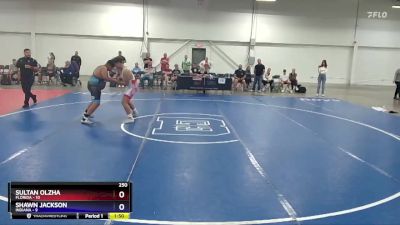 250 lbs Round 1 (16 Team) - Sultan Olzha, Florida vs Shawn Jackson, Indiana