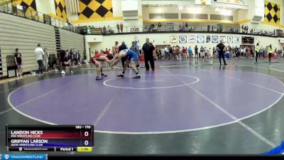 170 lbs Cons. Round 5 - Landon Hicks, HSE Wrestling Club vs Griffan Larson, Avon Wrestling Club