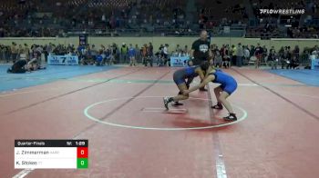 106 lbs Quarterfinal - Jalynn Zimmerman, Harrah Little League Wrestling vs Katelynn Stokes, Team Tulsa