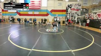 126 lbs Champ. Round 1 - Ian Riesen, Sheridan vs Cooper Berry, Central