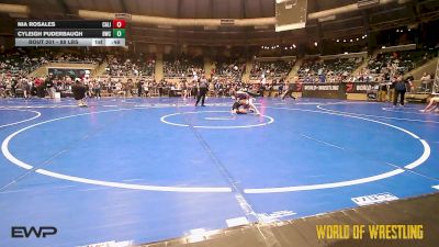 88 lbs Consi Of 8 #2 - Nia Rosales, California Grapplers vs Cyleigh Puderbaugh, Bobcat Wrestling Club