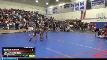 138 lbs Champ. Round 3 - Jonah Montenegro, Eleanor Roosevelt vs Maddox Herrera, Esperanza