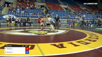 182 lbs Rnd Of 64 - Hayden Wester, Indiana vs Nathaniel Brown, Oregon