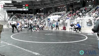 75 lbs Consi Of 16 #2 - Rhett Howell, Checotah Matcats vs Stetson Andrews, Gore Pirates Youth Wrestling